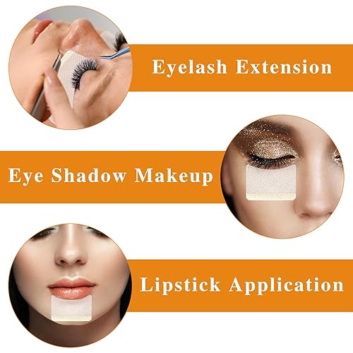 Miniatura 4 de Mozeat Lens 120 unidades de protectores de sombra de ojos, plantillas de sombra de ojos, parches debajo de almohadillas de ojos, calcomanías de