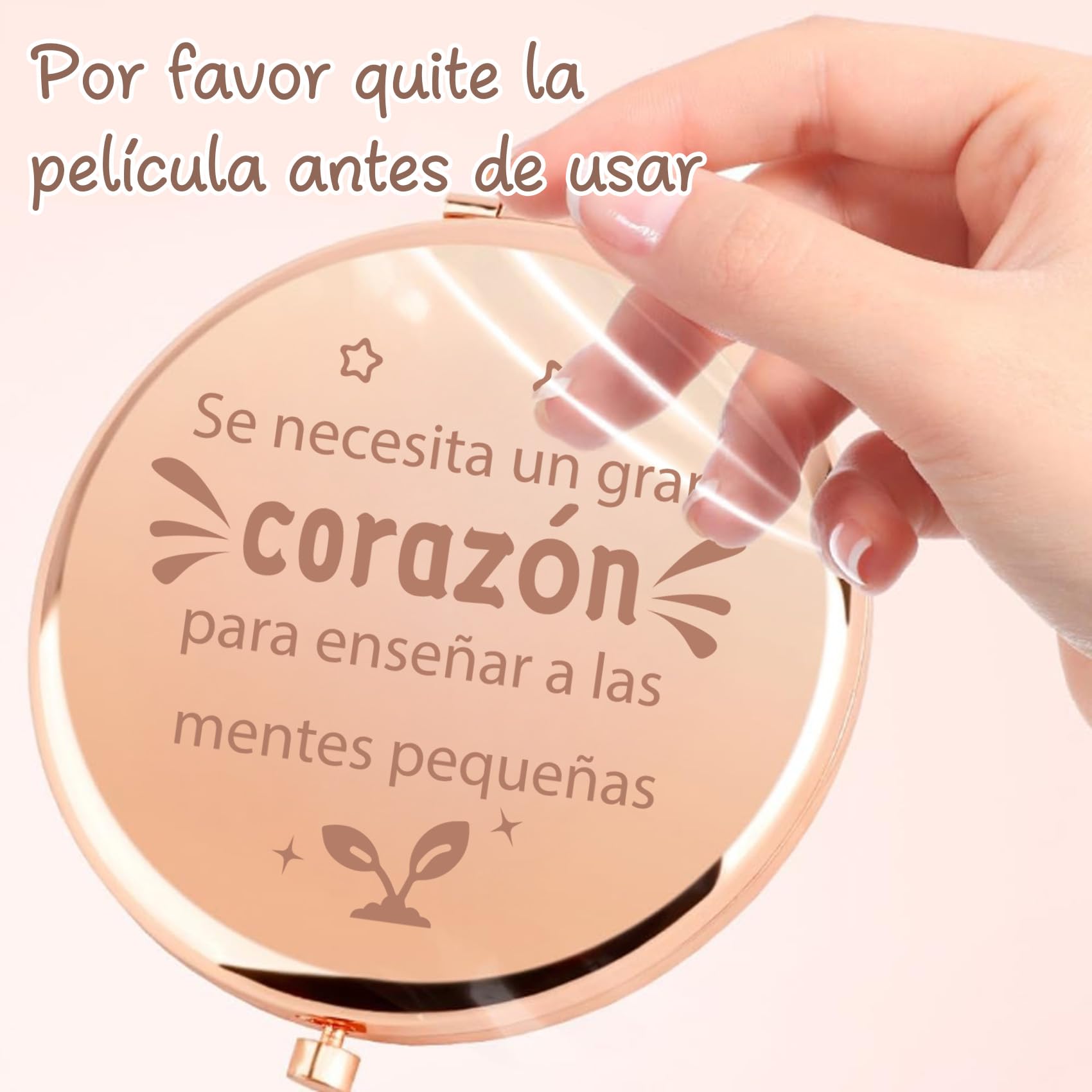 Regalo para Profesora Regalo Profesora Espejos Compactos Regalo Maestra Regalo Profesora Infantil Regalo Profesora Guarderia Regalo Navidad Profesora