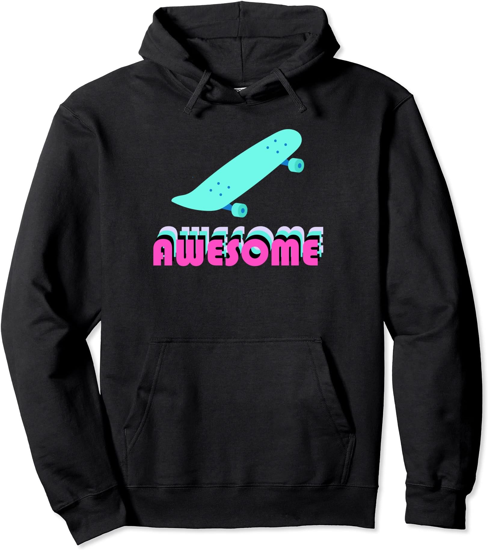 80s Skateboard Pullover Hoodie