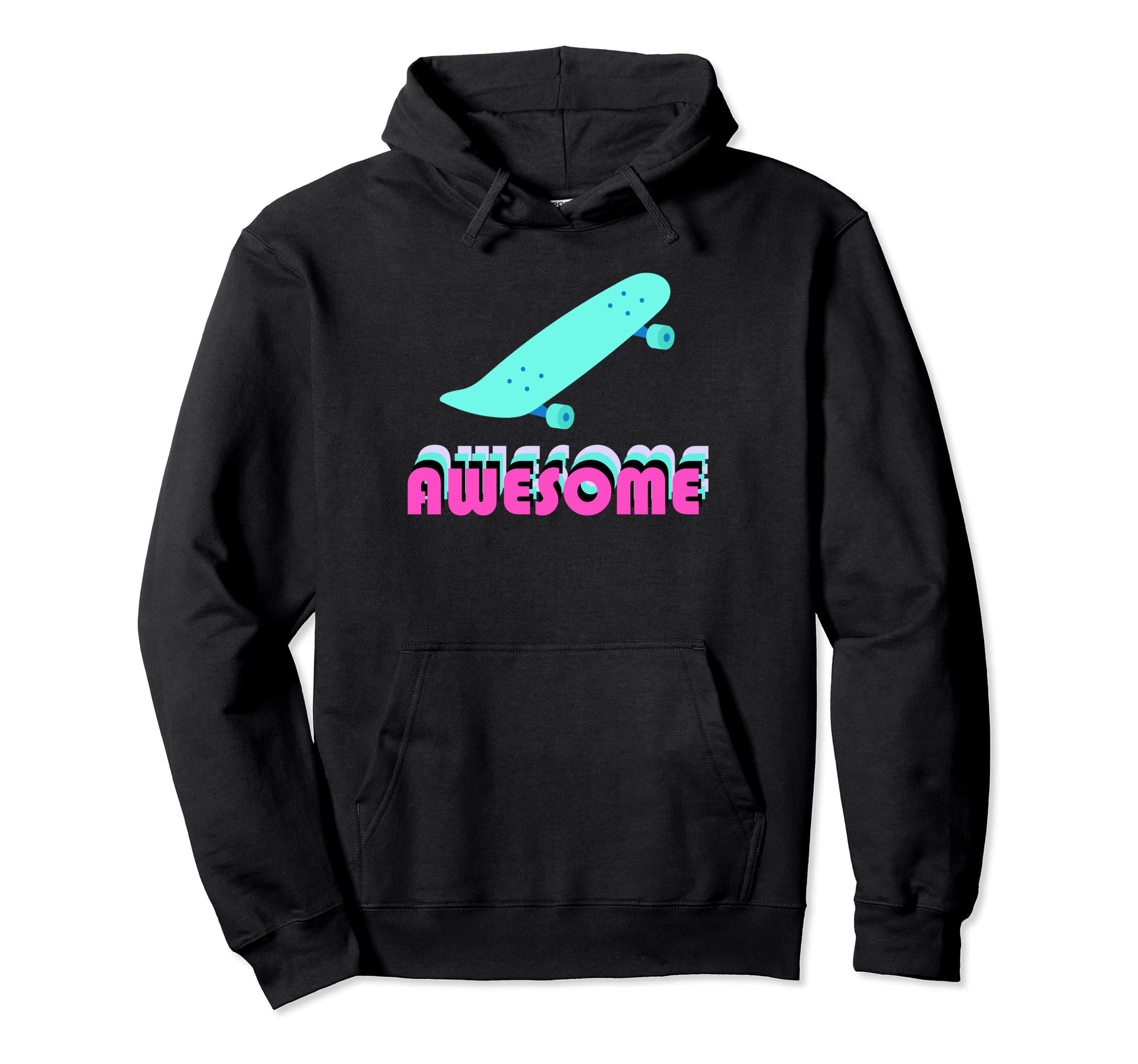 80s Skateboard Pullover Hoodie