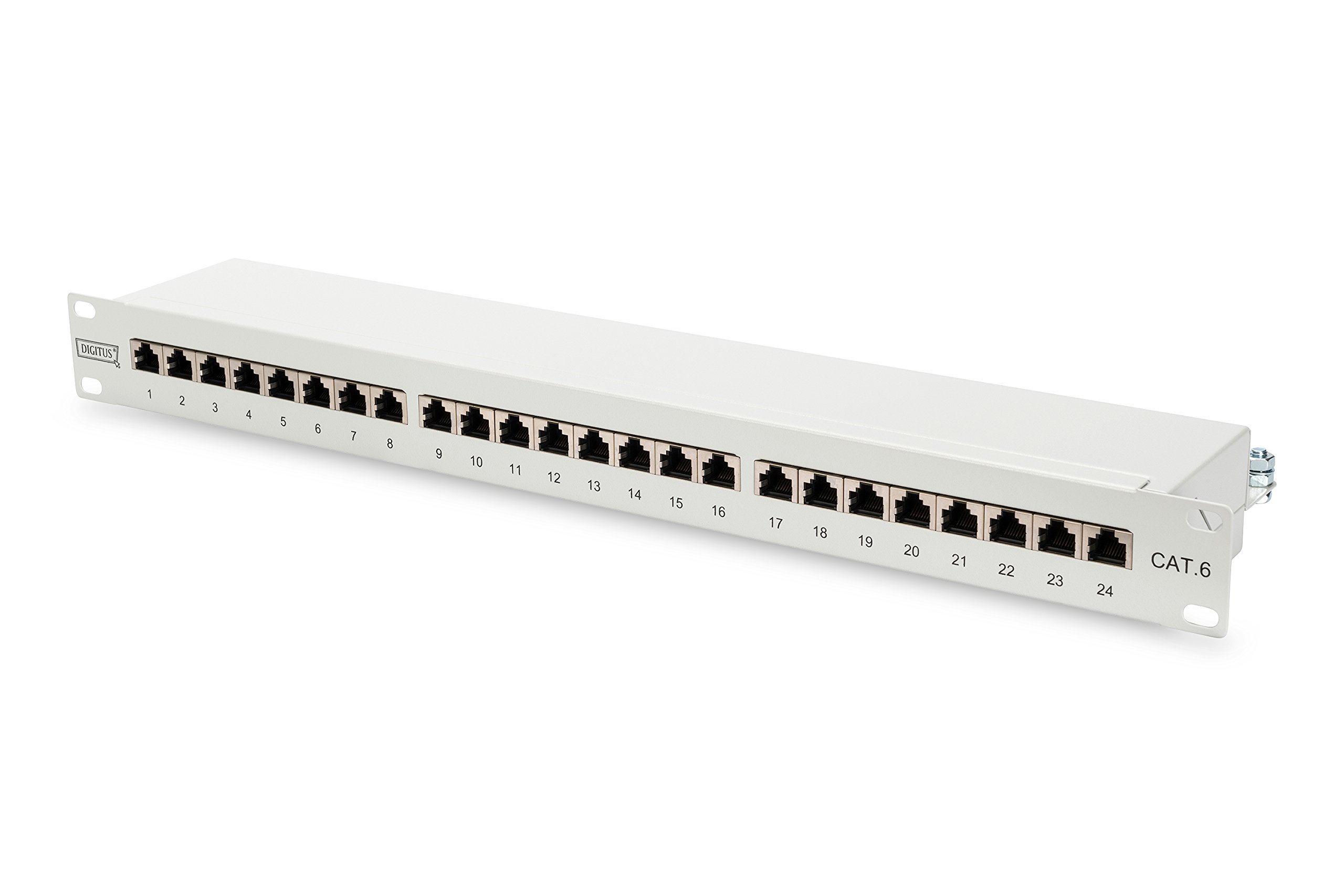DIGITUS 19' Patch Panel Cat.6, classe E, 24 x RJ45, 1U