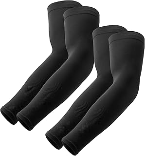 UV Sun Protection Compression Arm Sleeves -Tattoo-Cover Up - Cooling Athletic Sports Sleeve for Football, Golf & Volleyball