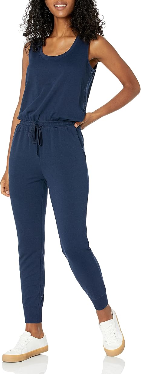 Amazon Essentials Tuta Jumpsuit in Pile e Spugna Studio Donna : Amazon.it:  Abbigliamento
