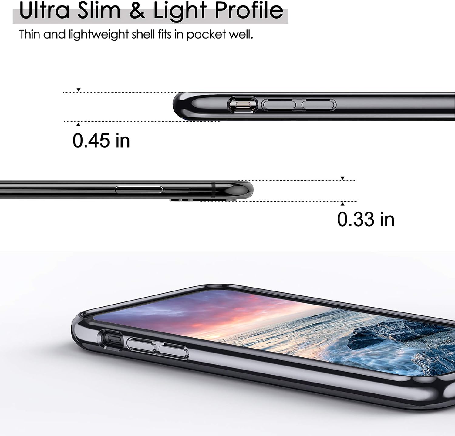LOHASIC for iPhone 11 Case, Luxury Premium Leather Ultra Slim Elegant Business Style Lightweight Full Body Protective Cases Compatible with Apple iPhone 11 6.1 inch (2019) - Black