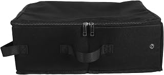 VALICLUD Portable Folding Travel Litter Box with Lid and Handle, Fabric Cat Litter Tray for On-the-go Use, Standard Size Cat Accessories for Travel and Outdoor Pet Supplies