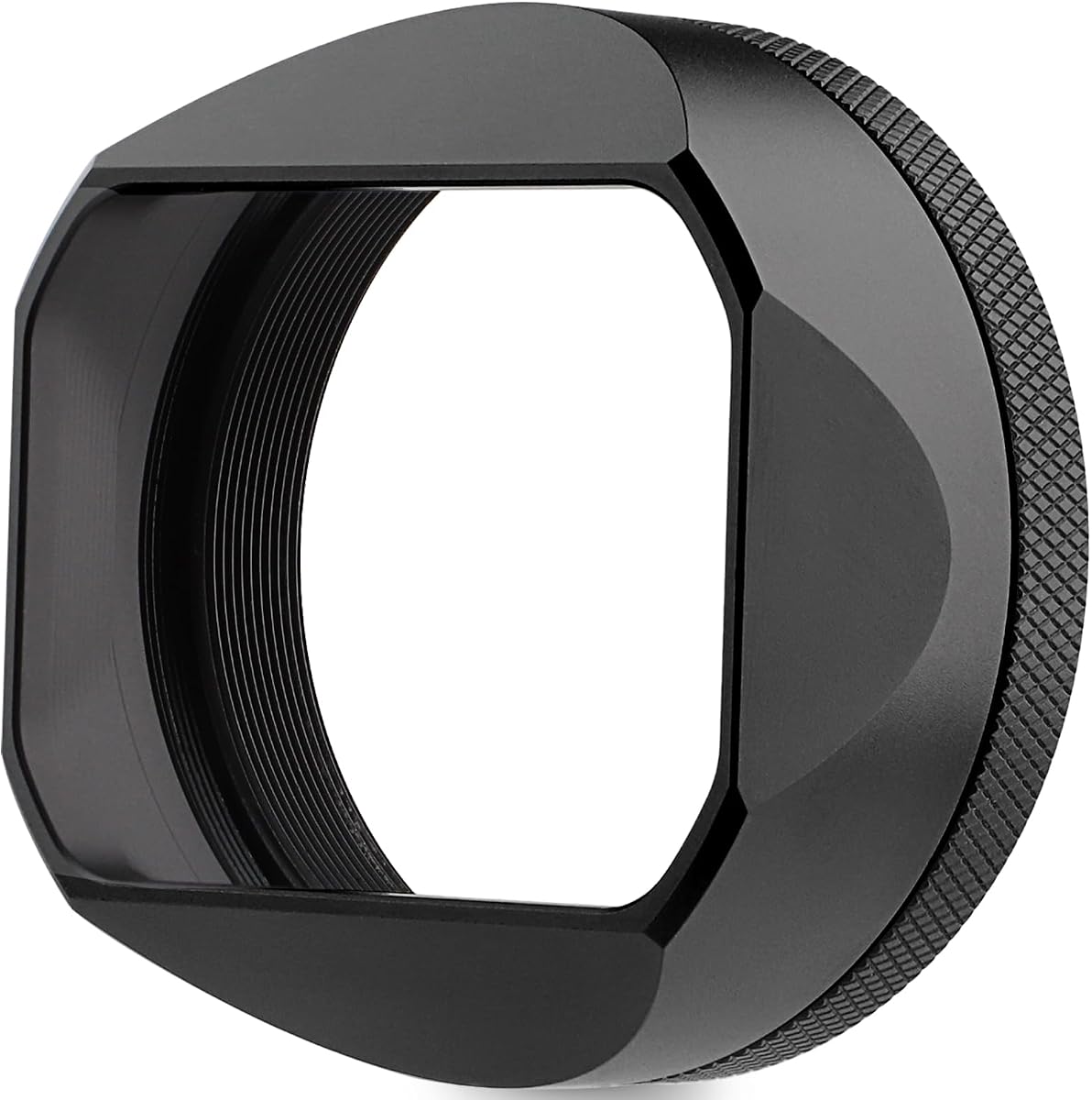 X100VI Square Metal Lens Hood for Fujifilm Fuji X100VI Camera Accessories Black with 49mm UV Filter Adapter Ring Haoge LH-X54B