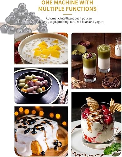 Miniatura 3 de Olla automática de perlas, tienda de té de leche comercial, gran capacidad de 10 litros de perlas hervidas, maceta de perlas, panel de control