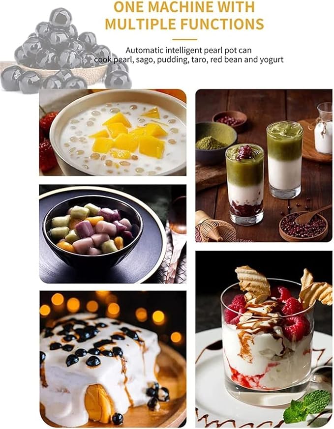 Olla Automática para Perlas 13L, Capacidad Grande Comercial, Panel de Control Inteligente, Rojo miniatura 4