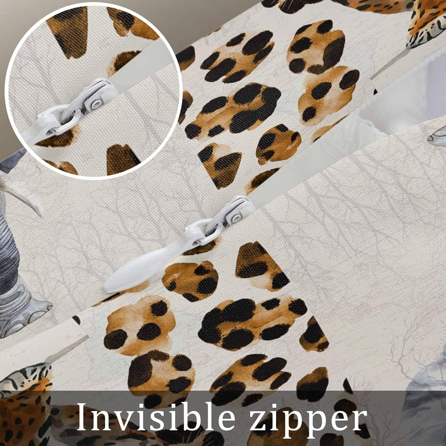 Pillowcase 20x54 Inch - Body Zebra Giraffe Decoration Soft Brushed Microfiber Pillow Covers with Hidden Zipper Closure Bed Pillow Shams for Bedroom Sofa Car, 1pcs