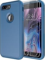 Vista 1 de Diverbox Funda diseñada para iPhone 8 Plus y iPhone 7 Plus con protector de pantalla, resistente a los golpes, resistente a los golpes, para Apple