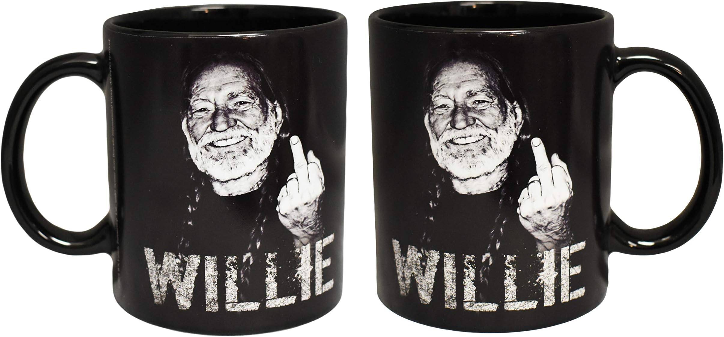 Willie Nelson Mug - Middle Finger
