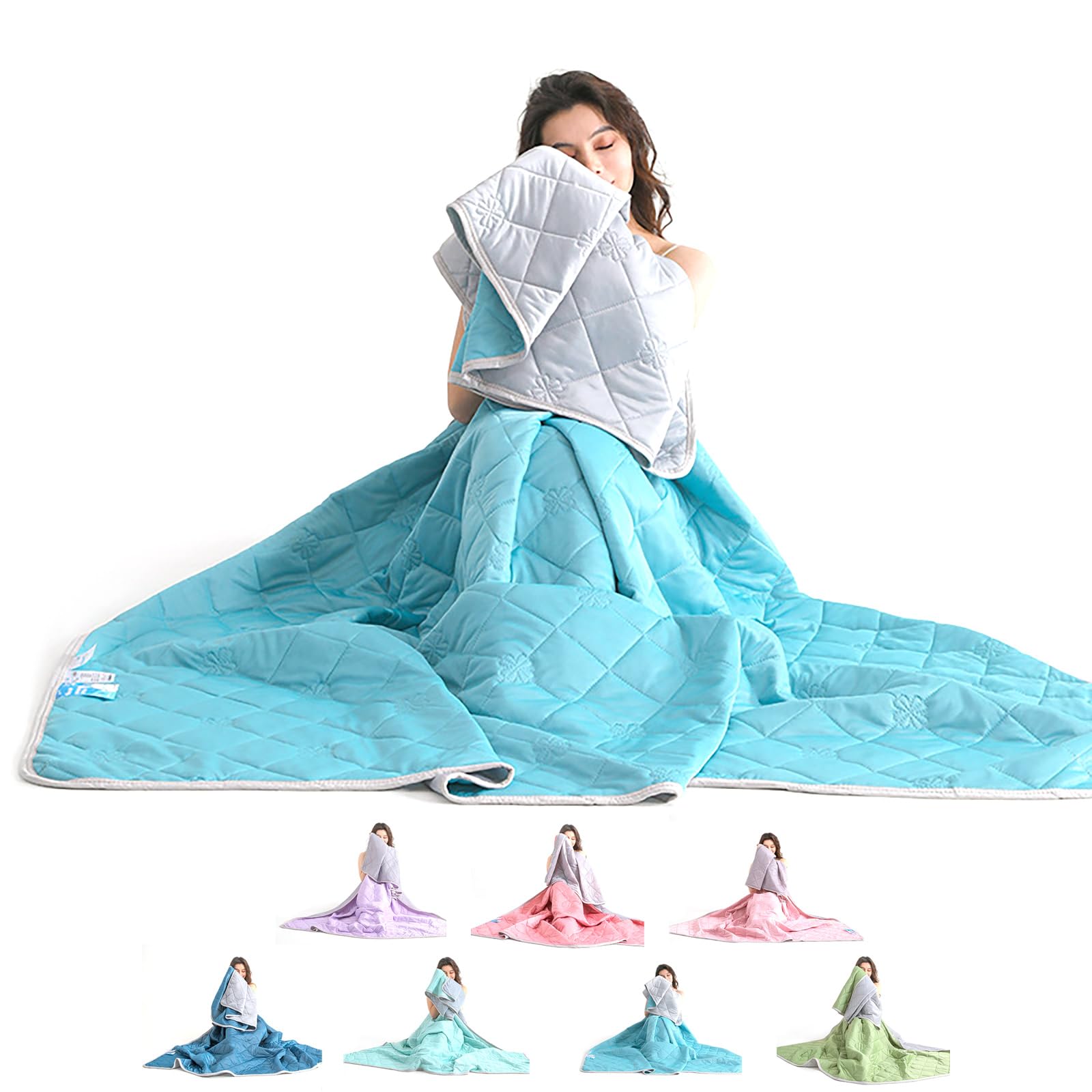 GXJIXf Cooling Throw Blanket, Lightweight Breathable to Keep Body Cool, Summer for Summer Sleeping (Dark green,180 * 200CM)