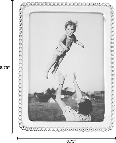 Miniatura 8 de Mariposa Marco mediano con cuentas de 5 x 7