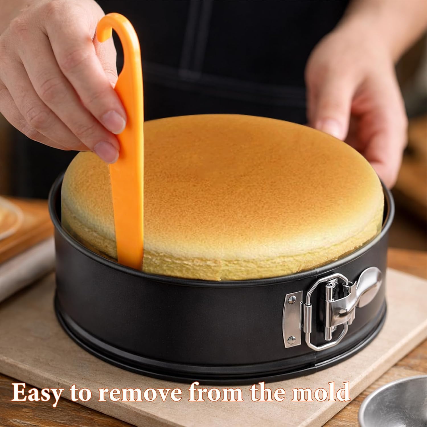 COOLMI 9 Inch Springform Pan, Nonstick Cheesecake Pan with Removable Bottom, Leakproof Pan for Baking Pie Cake Pizza and Quiches