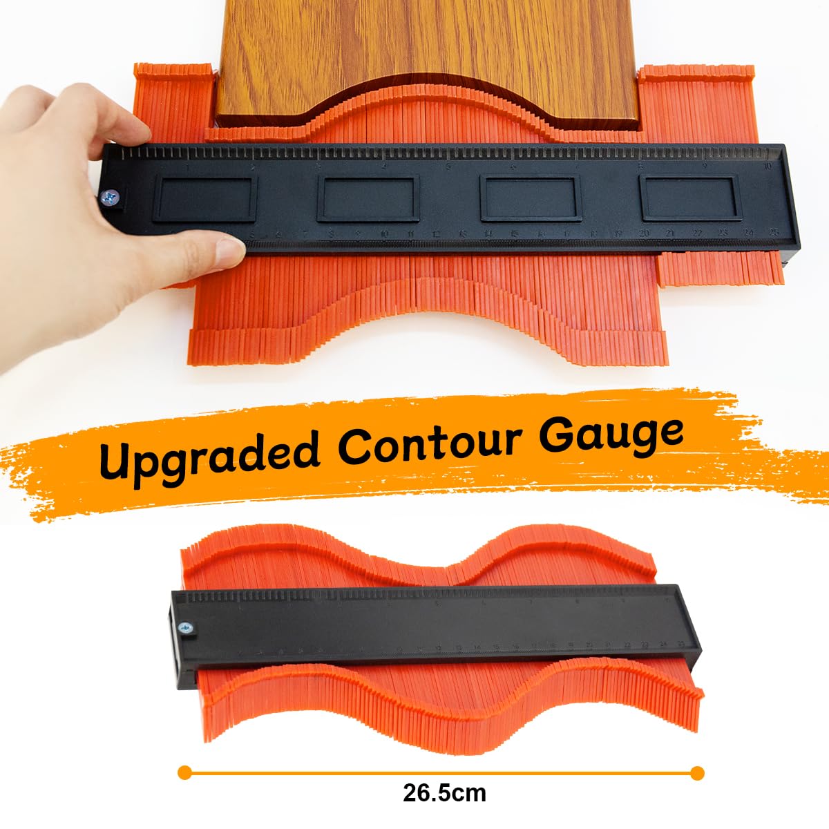 Herramientas de suelo laminado, kit de instalación de suelos de madera de 35 piezas, kit de suelo laminado con espaciadores de suelo, mazo de goma, bloque de roscado de goma, espaciadores y cinta
