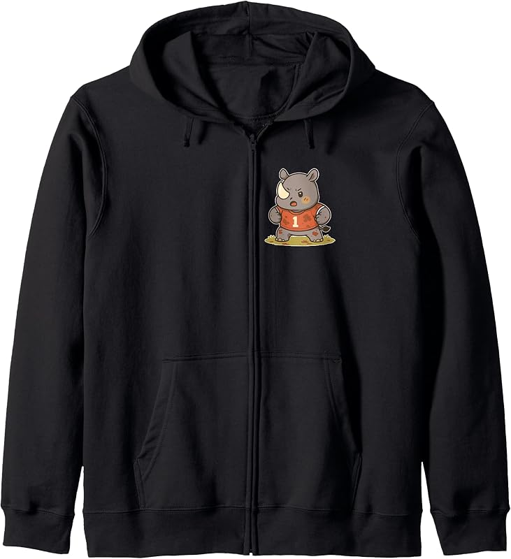 buzo con capucha y cremallera Rugby Rhino Player Jersey 1
