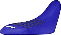 Vista 20 de Enjoy Mfg Funda de asiento - Compatible con Yamaha Raptor 700 700R 2006-2024#193 (Todo negro/costillas azules)