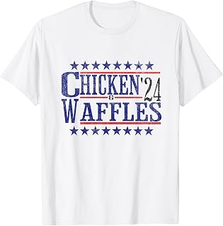 Humorous Election Parody Chicken and Waffles T-Shirt