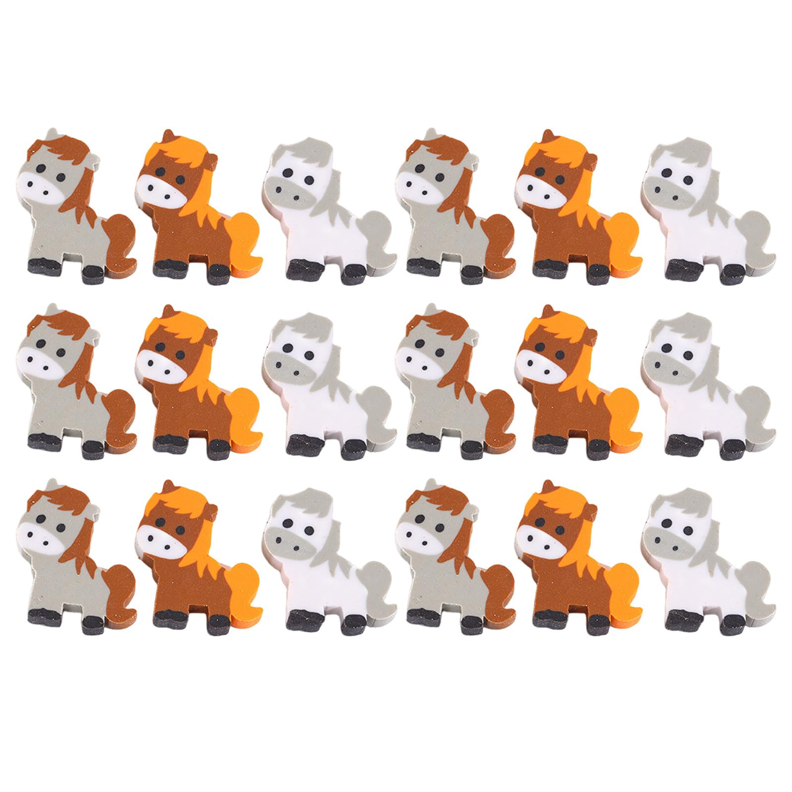 Zerodeko 150 gommes Kawaii en Forme de Cheval : Mini gommes Mignonnes sur Le thème des Animaux – Jouets de récompense pour Les activités Scolaires – Petits Cadeaux pour Les Pochettes Surprises –