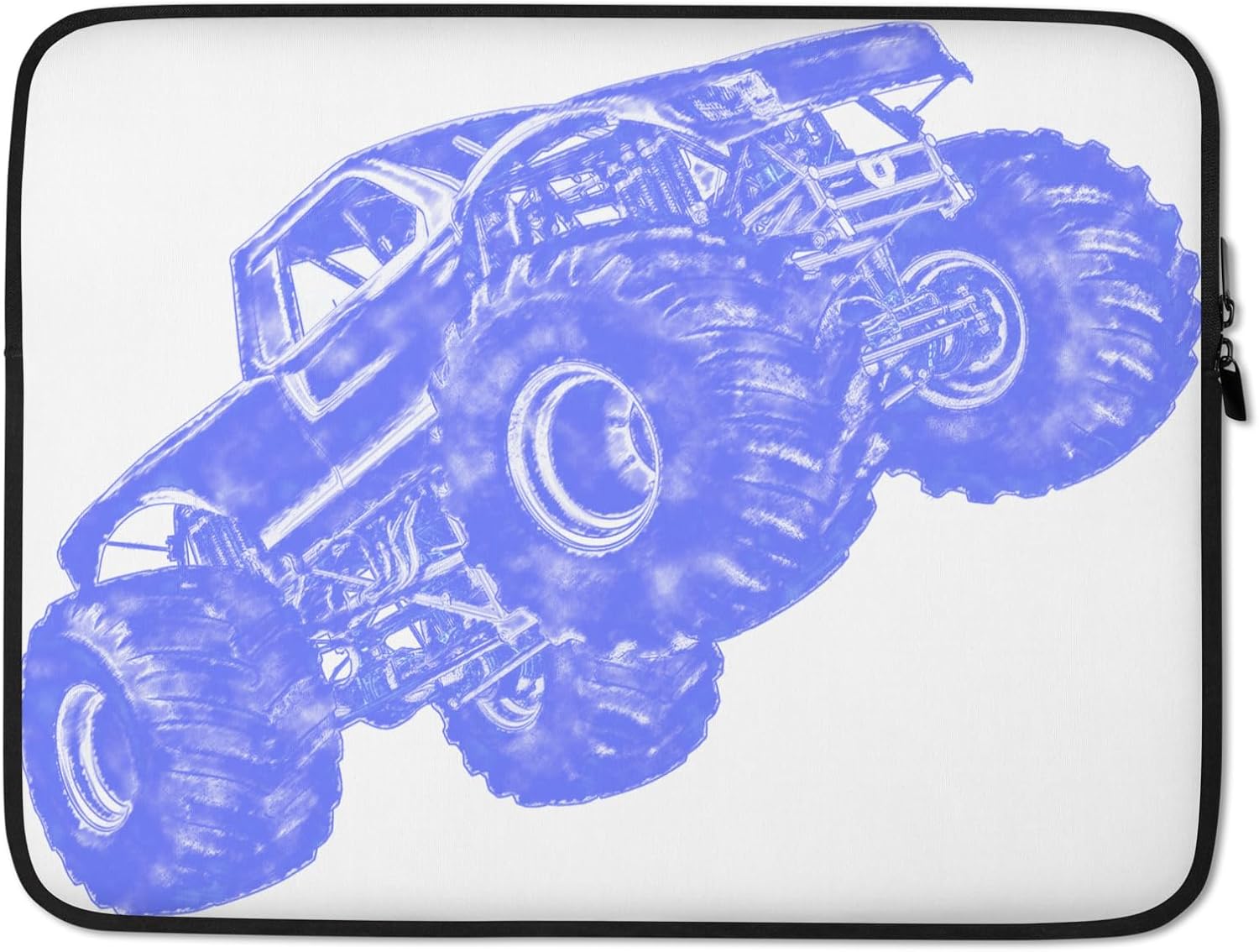 Monster Truck Ink Style Design Monster Truck Graphic Laptop Sleeve