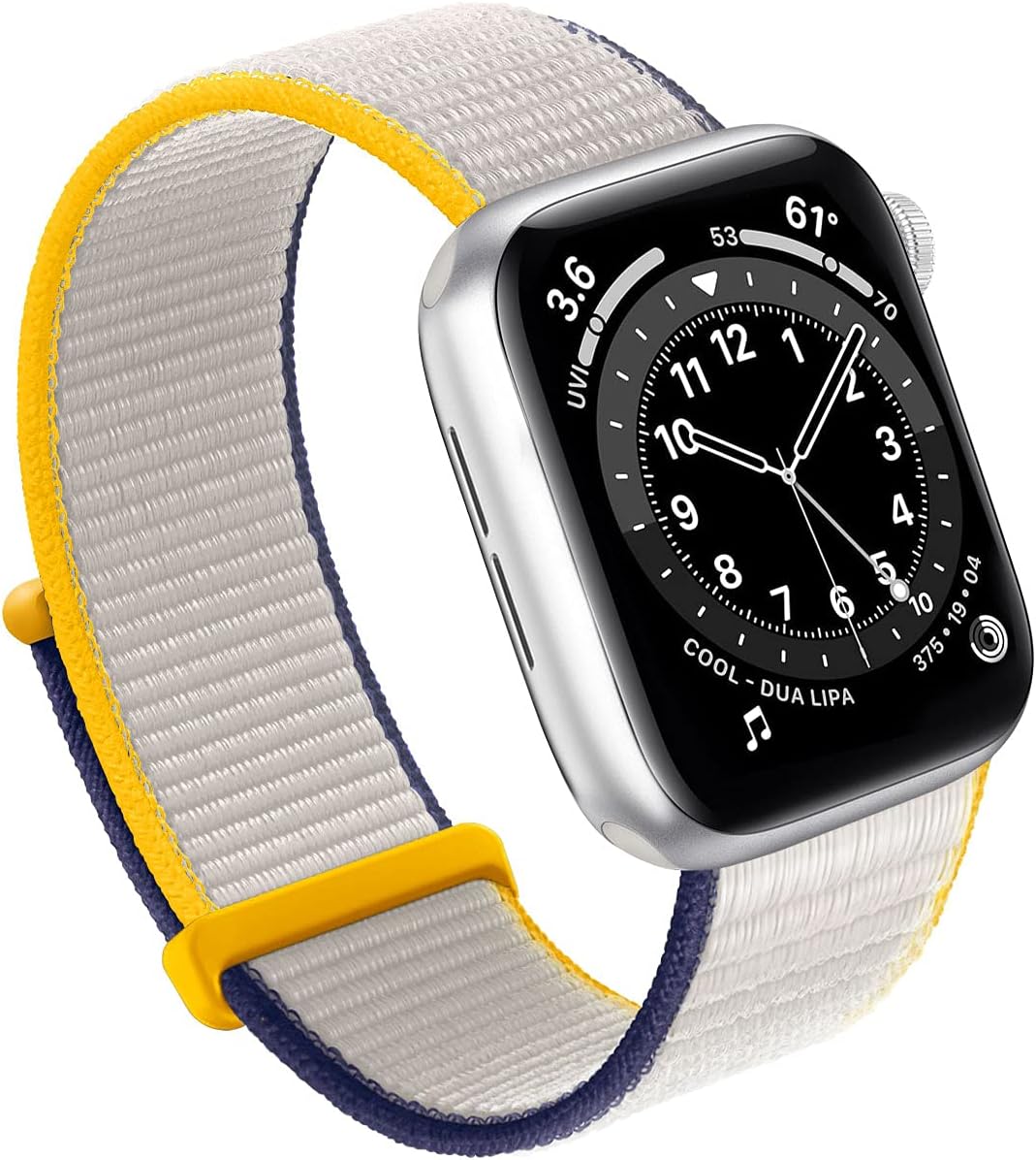 Bifeiyo Compatible with Apple Watch Bands Women Men 46MM 45MM 44MM 42MM 41MM 40MM 38MM,Nylon Sport Loop Strap for iWatch Series 10 9 8 7 6 5 4 3 2 1 SE Ultra(38/40/41/S10-42mm,Sea Salt)