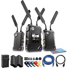 Hollyland Cosmo C2 HDMI SDI Wireless Video 2 Transmitter System, 3000ft Los Transmission, UVC RTMP Streaming, 33ms Latency Bundle with 2 Transmitters and 1 Receiver Kit