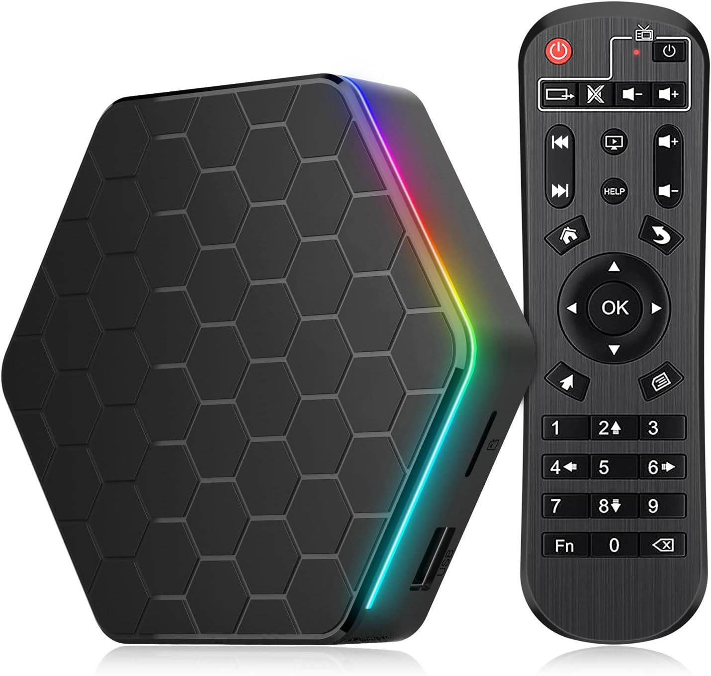 Android 12.0 TV Box, 4GB RAM 32GB ROM Allwinner H618 Quad-Core 64-bit Cortex-...