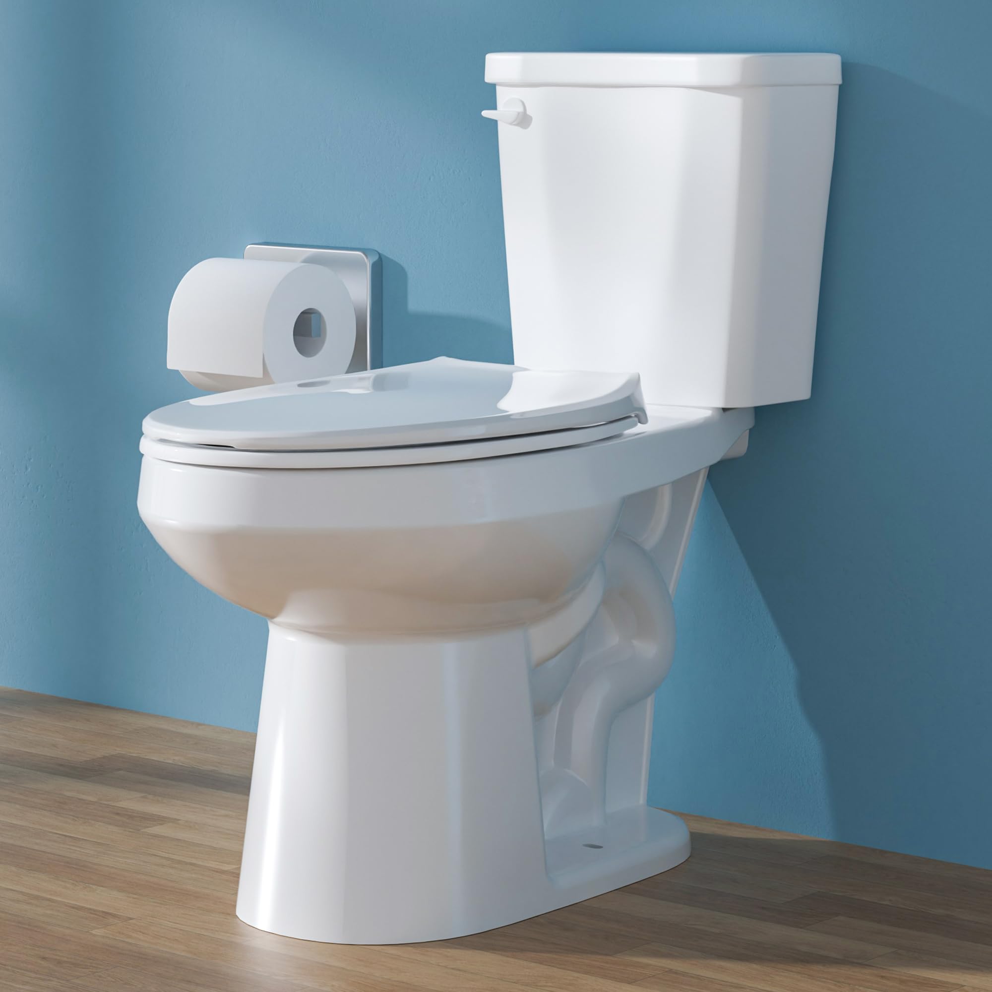 HOMLYLINK 17.5 Inch ADA Tall Toilet
