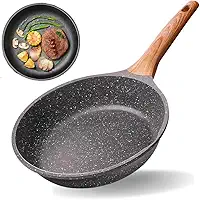 Frigideira Antiaderente Cerâmico Frita Sem Óleo 28cm Funda Não Gruda Fogão Indução/Gás