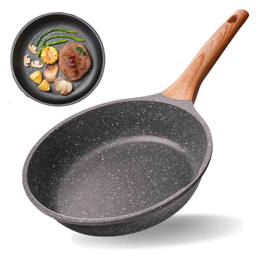 Frigideira Antiaderente Cerâmico Frita Sem Óleo 28cm Funda Não Gruda Fogão Indução/Gás
