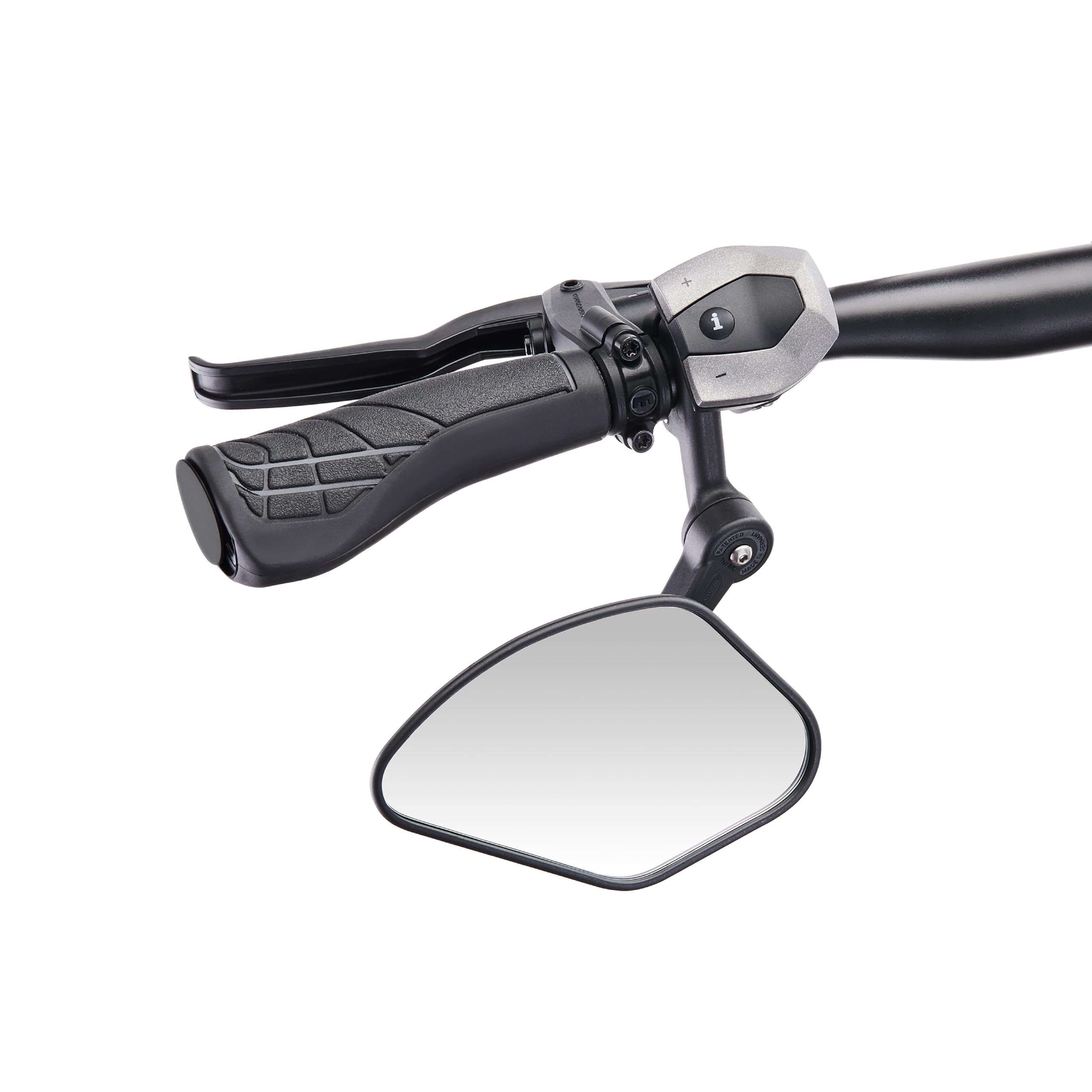 Krampe Fahrradspiegel "KF Sport Typ C"- Made in Germany, stabiler Rückspiegel für E-Bike & Fahrrad, individuell einstellbar, für linke und rechte Lenkerseite erhältlich