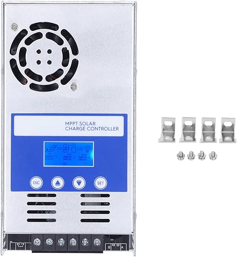 Miniatura 7 de Solar Panel Charge Controller, Real Time Energy Logging MPPT Automatic Battery Voltage Detection Solar Battery Regulator for Yachts(#1)