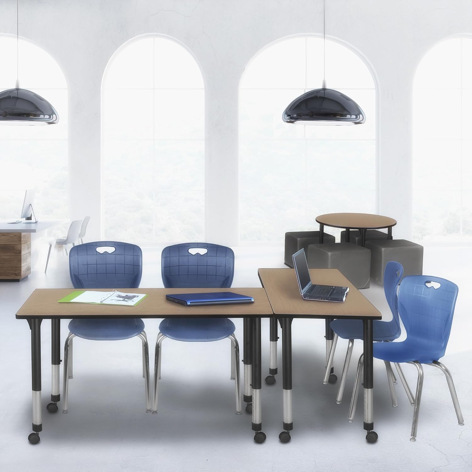 Amazon.com: Regency Kee 48 x 30 in. Height Adjustable Mobile Classroom ...