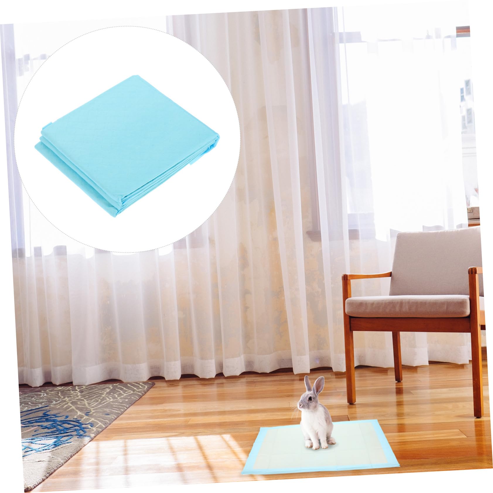 GALPADA 50 Pezzi Tappetini Igienici Assorbenti per Cani e Conigli Tappeto Addestramento Animali Domestici Super Assorbente per Cuccioli e Piccoli Pet Uso Singolo per Viaggi e Casa