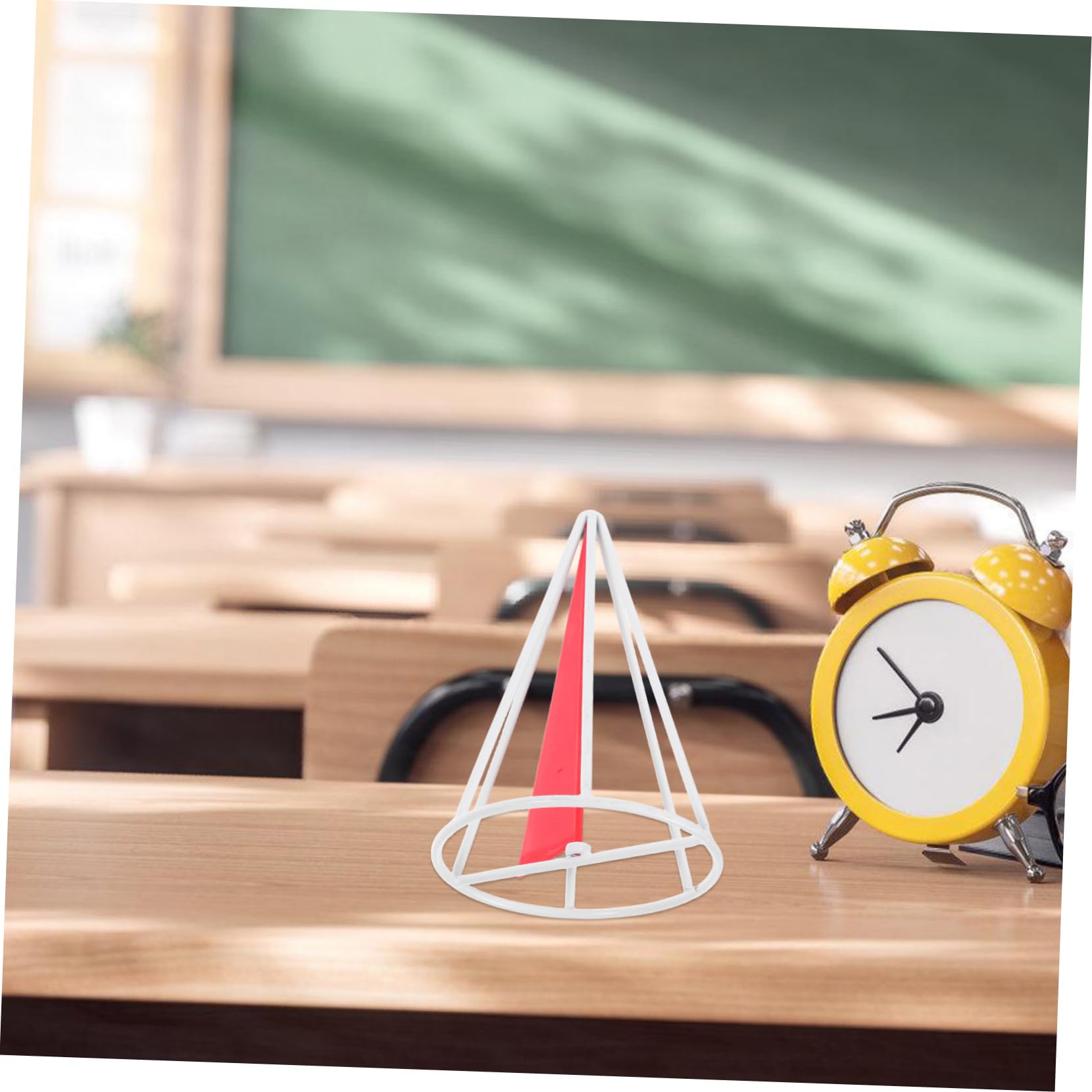 Set Dimostrativo di Solidi Geometrici in Ferro Rotante Cilindro e Cono per Scuola Elementare