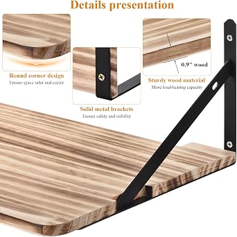 Wall Mounted Bracket for Projector (16.54 * 11.02 * 0.67 ) Router Wall Mount Floating Shelf,Projector Mount Rack Holder,Modem Cable Box for Xbox Series PS5 PS4 Wood SS1 etc