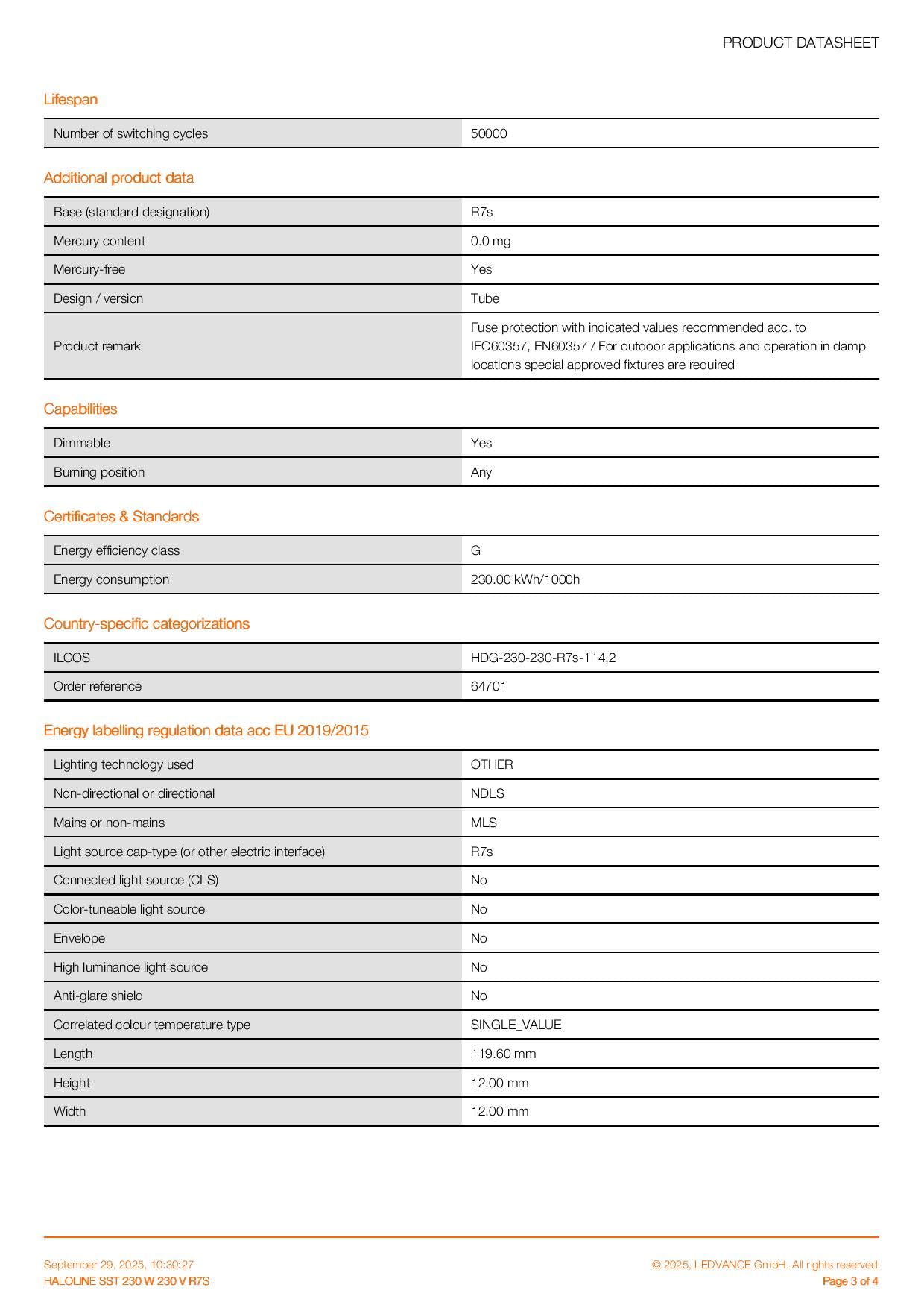 Osram Haloline 64690 zestaw 5 żarówek halogenowych 80 W 230 V R7s długość 74,9 mm | wcześniej 100 W | 1385 lumenów | 2950 K ciepła biel