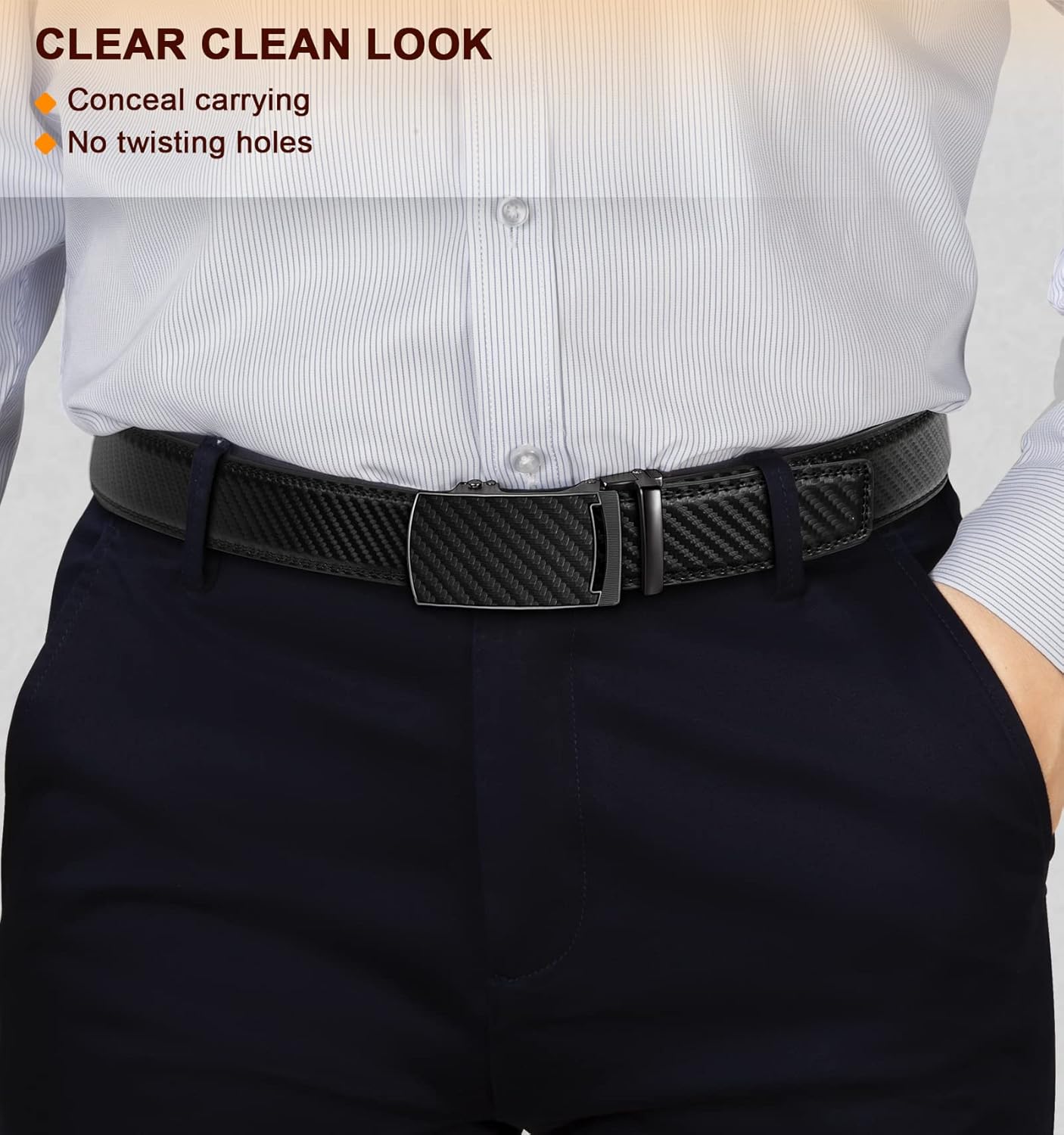 BULLIANT Belt Strap Buckles for Mens Ratchet Belts Repalcement or Customize Width 1 3/8" - Image 6