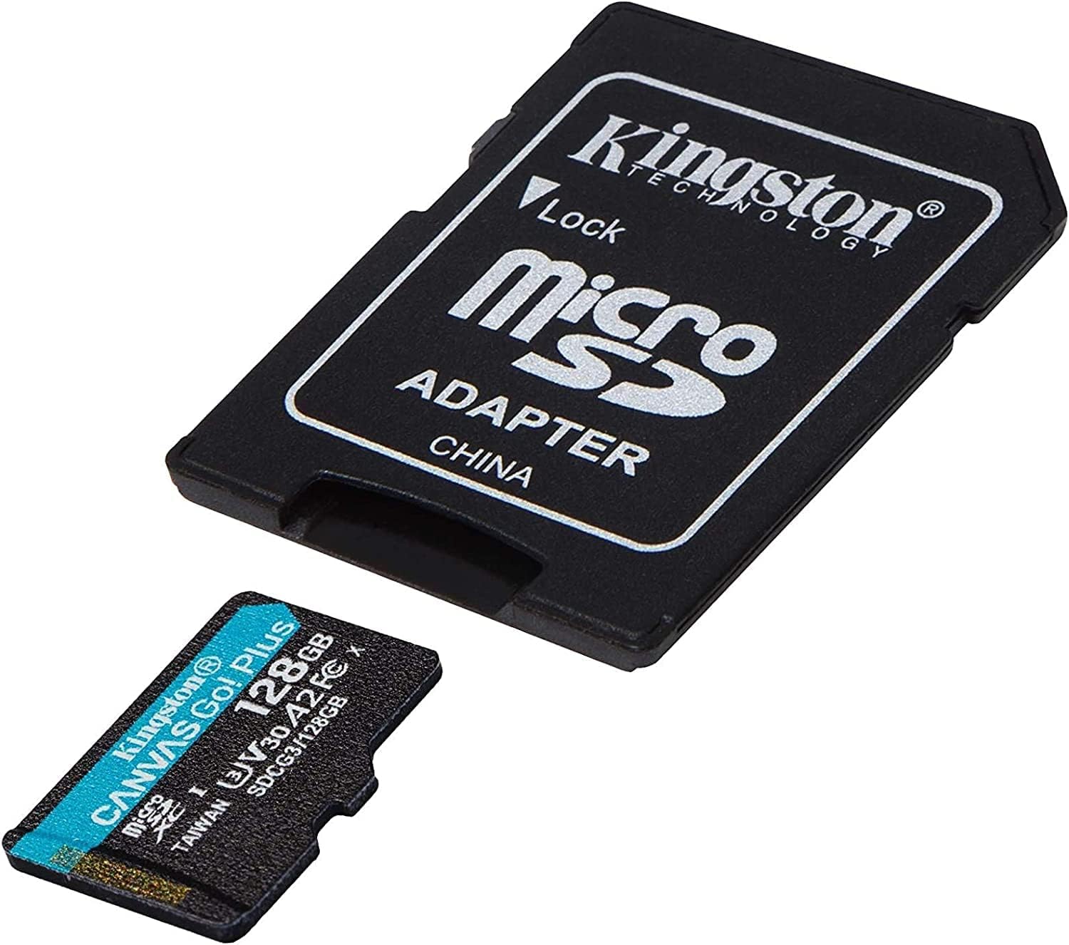 Kingston Canvas Go Plus microSDXC Karta pamici 128 GB A2 Class 10 UHSI U3 V30 17090 MBs z adapterem
