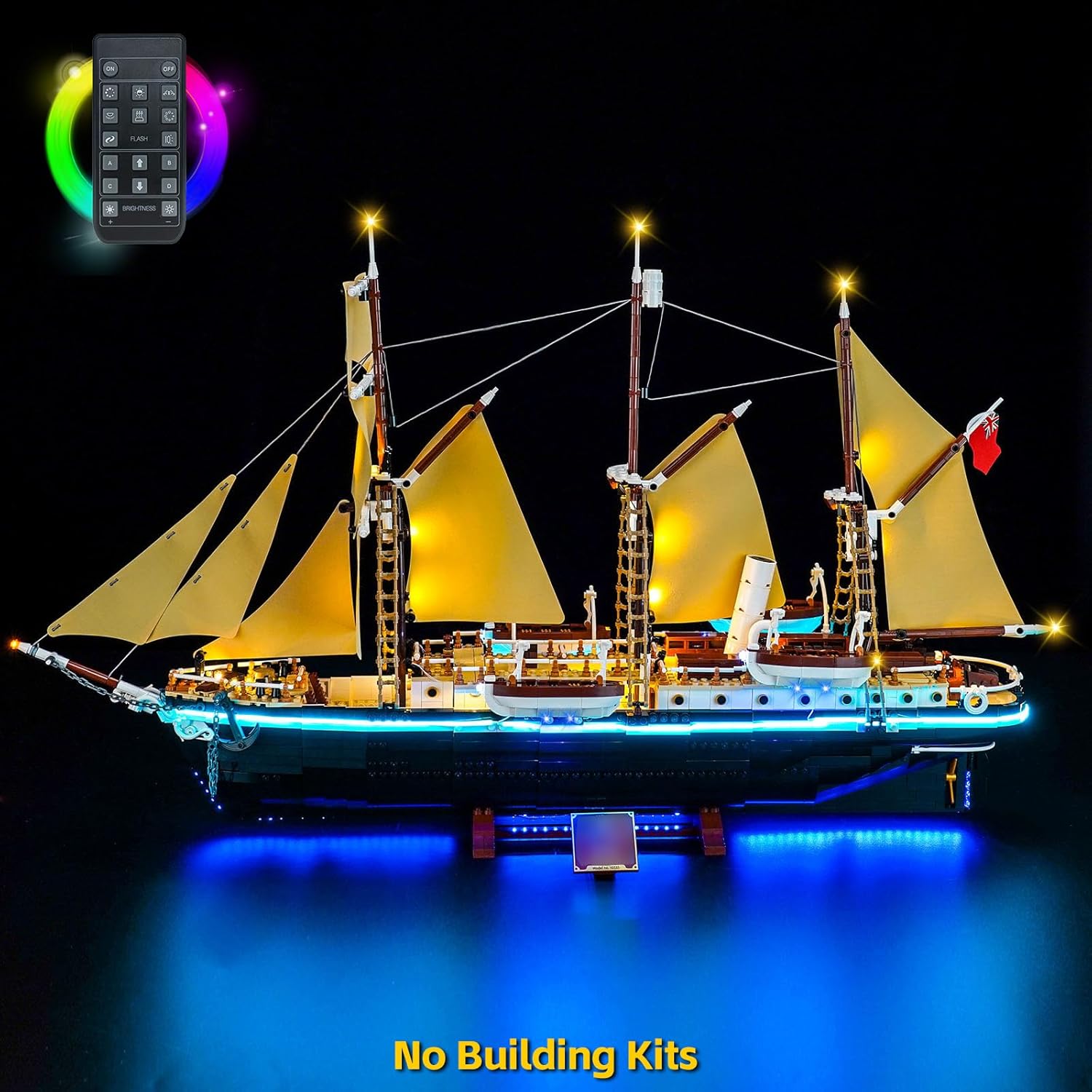 BrickBling LED Light Compatible with Lego Icons The Endurance Ship, Compatible with Lego 10335-No Model (RC Version Light)