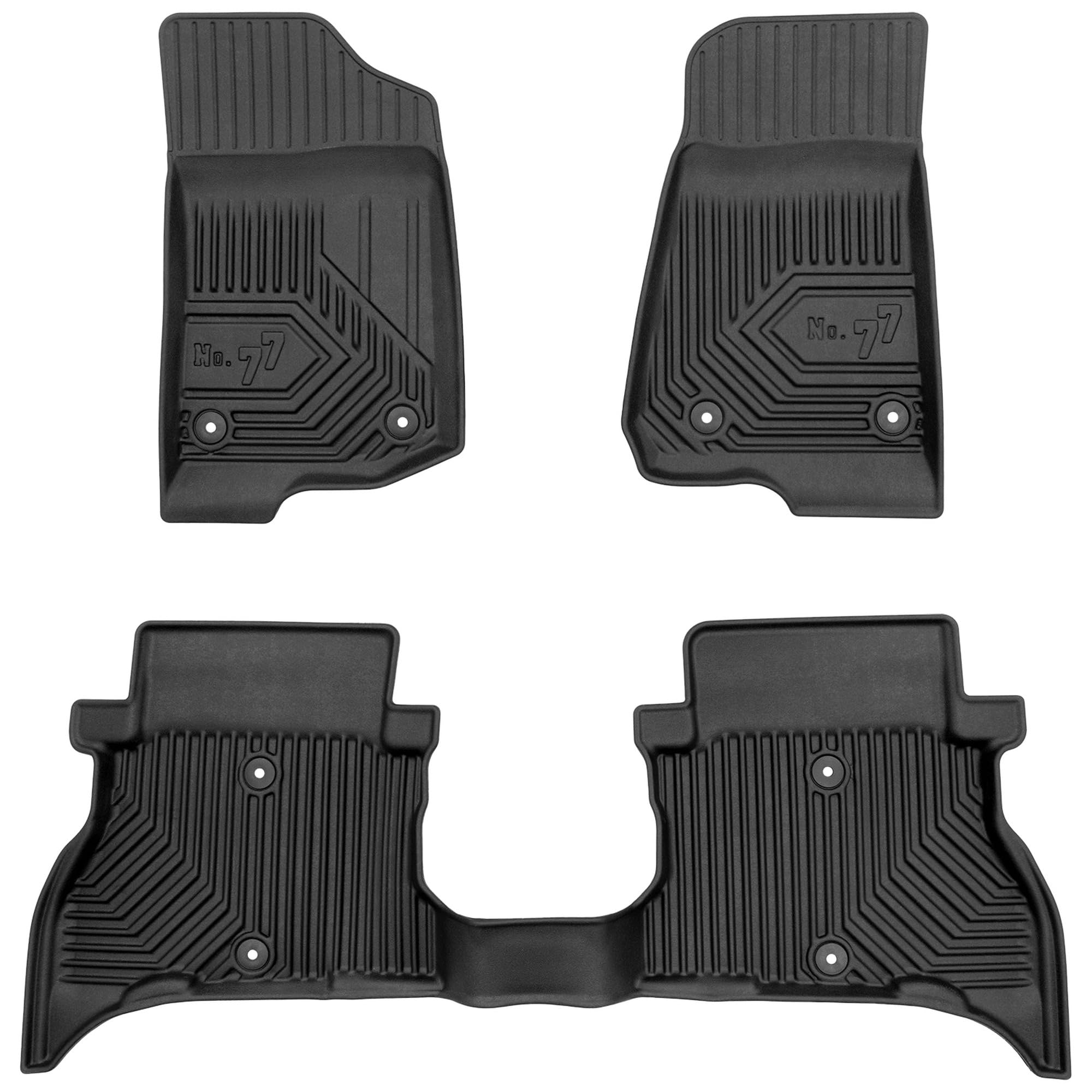 MOTOS Alfombrillas de Goma para Jeep Wrangler 4xe Desde 2021 Mejore la Comodidad de Sus Viajes con la Alfombra Antideslizante Car No.77- Alfombrillas de Coche para Varias Estaciones