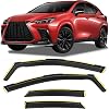 Shatterproof in-Channel Window Rain Guards for Lexus NX250 NX350 NX450h 2022-2025, Window Deflectors, Window Visors for Car, Vent Deflector, 4pcs