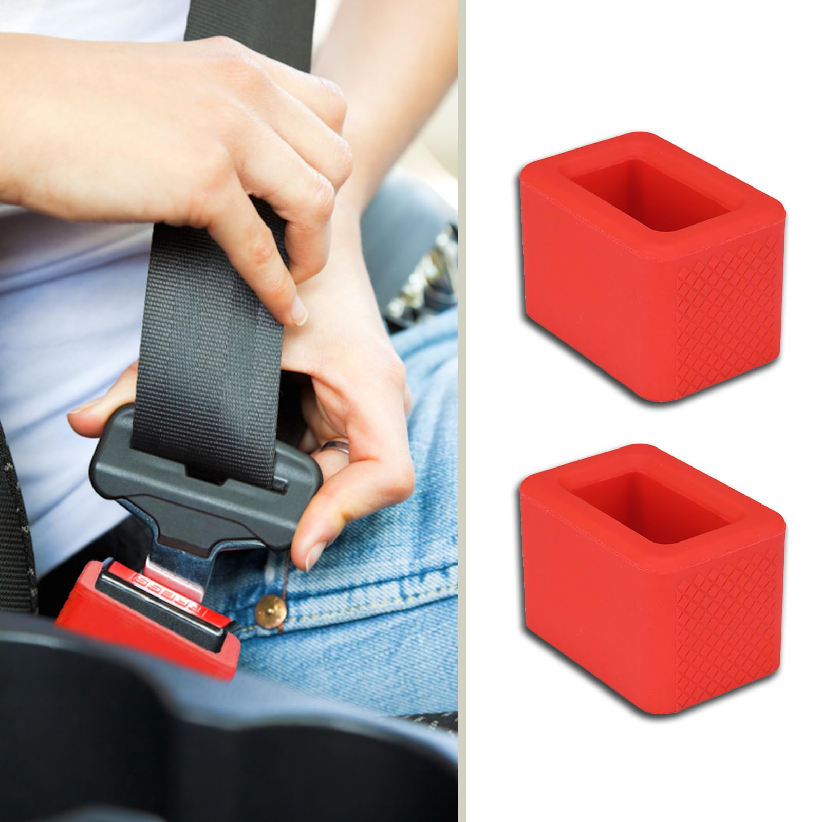 Piburth 2 Pack Seat Belt Buckle Holder