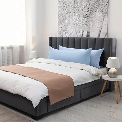 Vista 144 de Thmyo Paquete de 2 fundas de almohada cuadradas decorativas de algodón, fundas de almohada de sublimación en blanco, fundas de cojín blancas