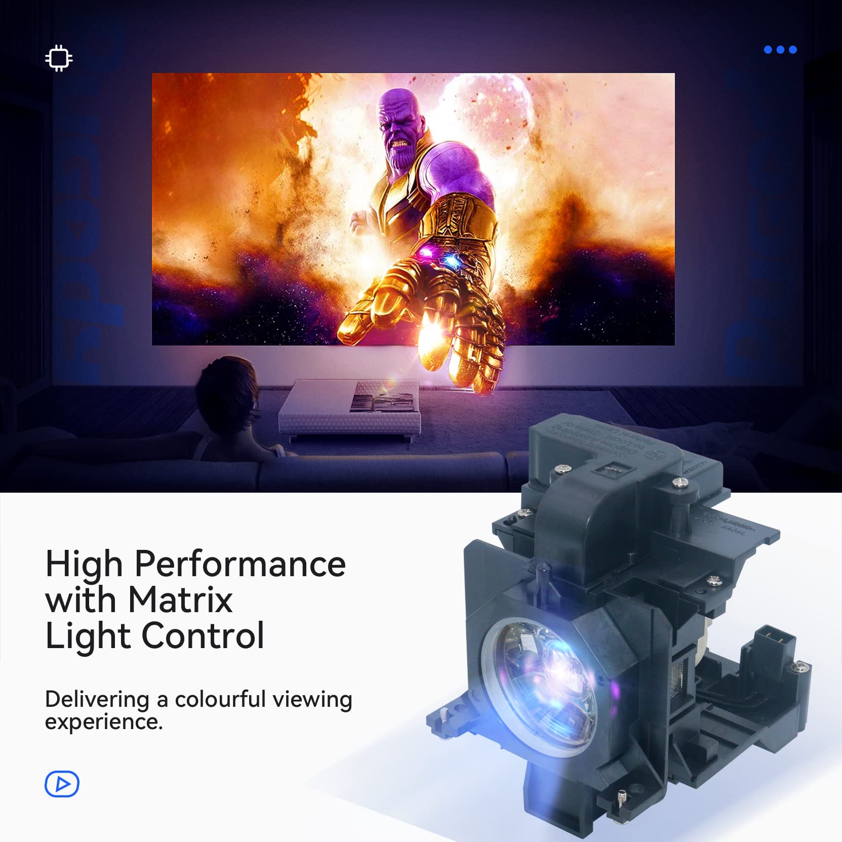 Lampe Projecteur Alda PQ Premium - Compatible Panasonic PT-EW530E, PT-EX600E Et Autres | Avec Boîtier