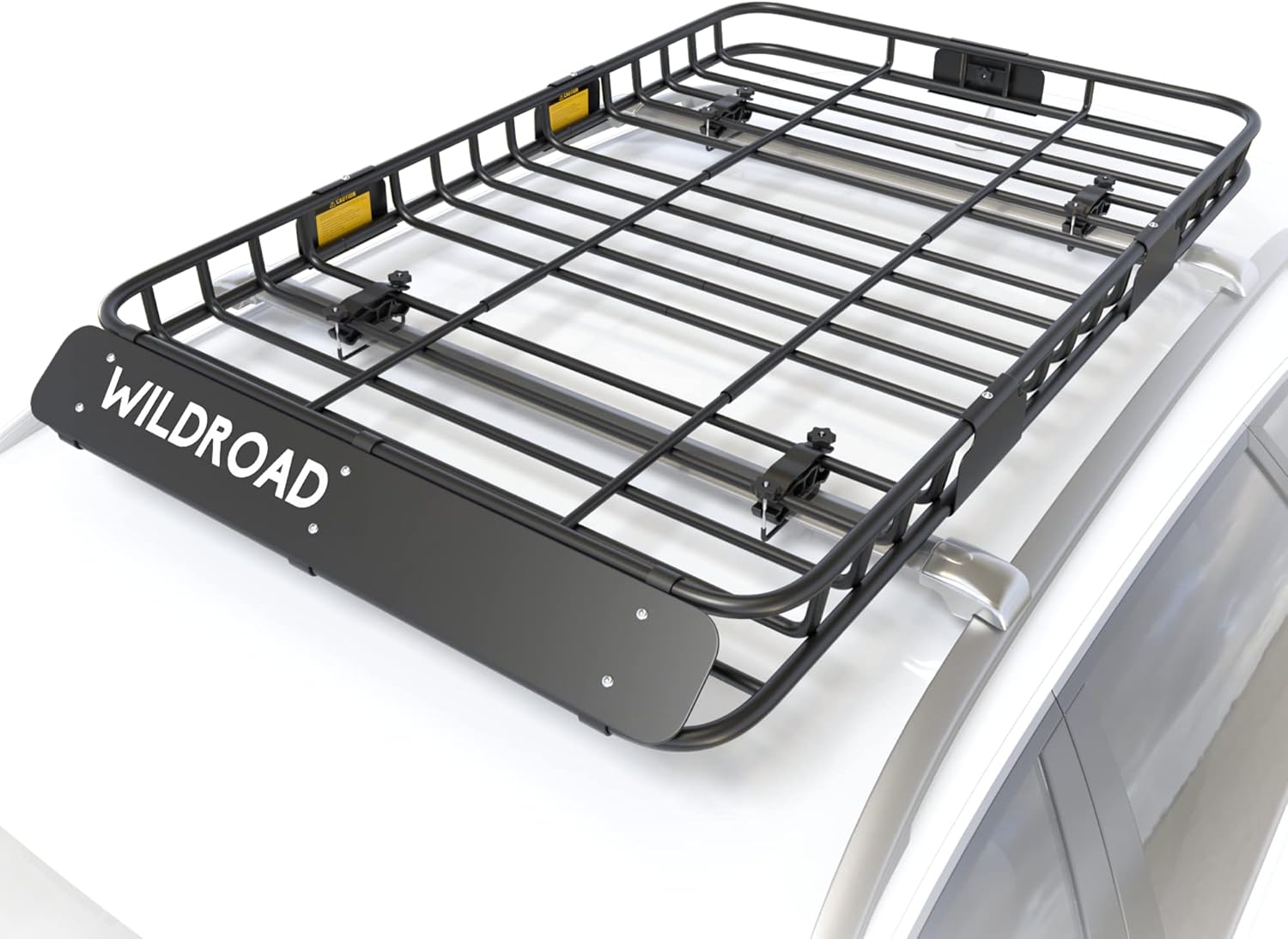 WILDROAD Roof Rack Cargo Basket, Upgraded 4” Fence Car Roof