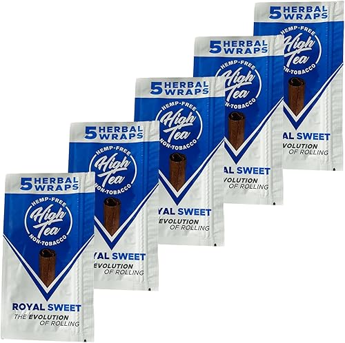 High Tea - 25 envolturas autoenrollables, hechas de hojas de té
