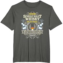 Single Malt On The Rocks Slogan T-Shirt