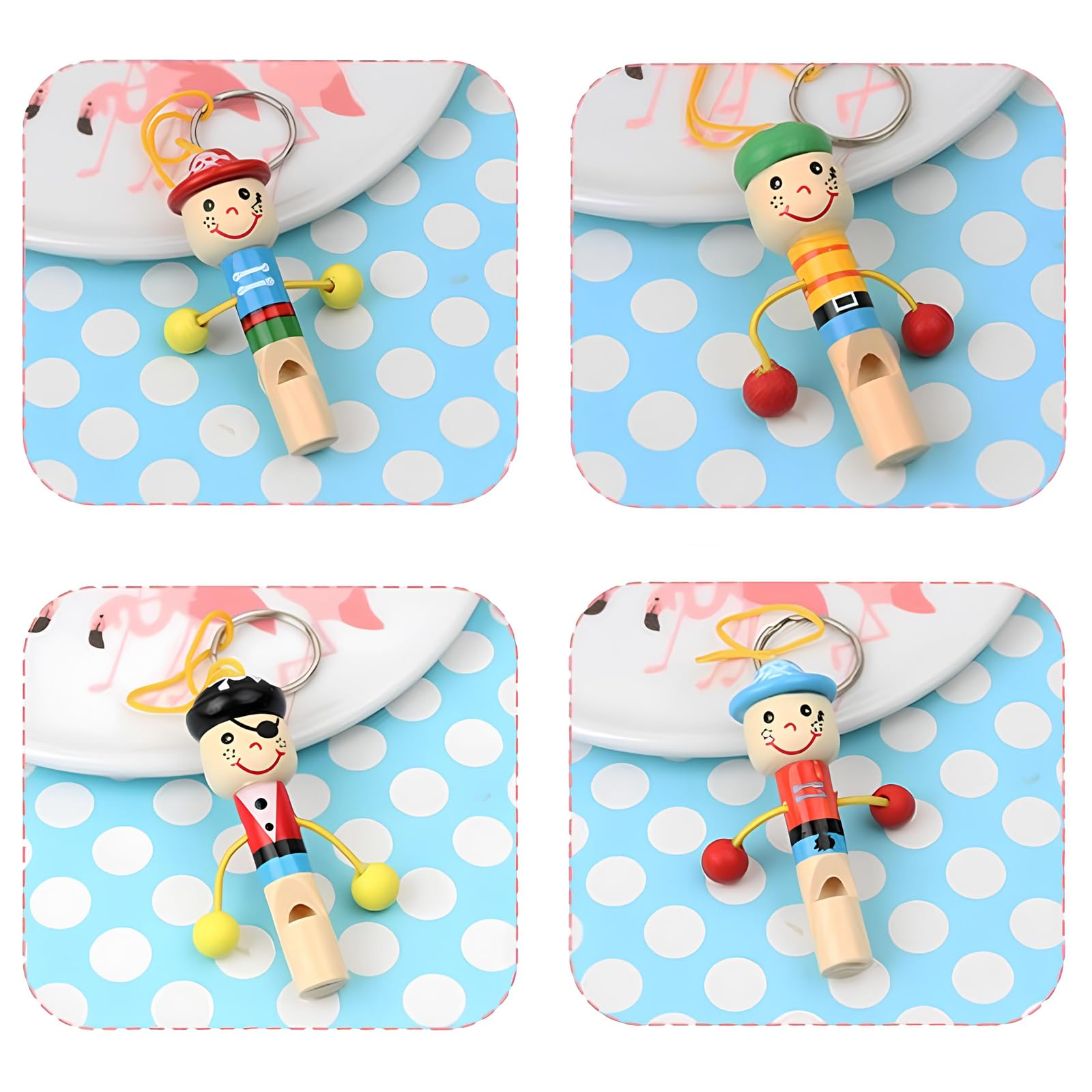 12 Pieza Color Aleatorio Silbato para Niños, Silbatos de Madera Niños, Silbatos Infantiles de Madera, Juguetes Infantiles para Fiestas, Juegos, Entretenimiento, Fiestas