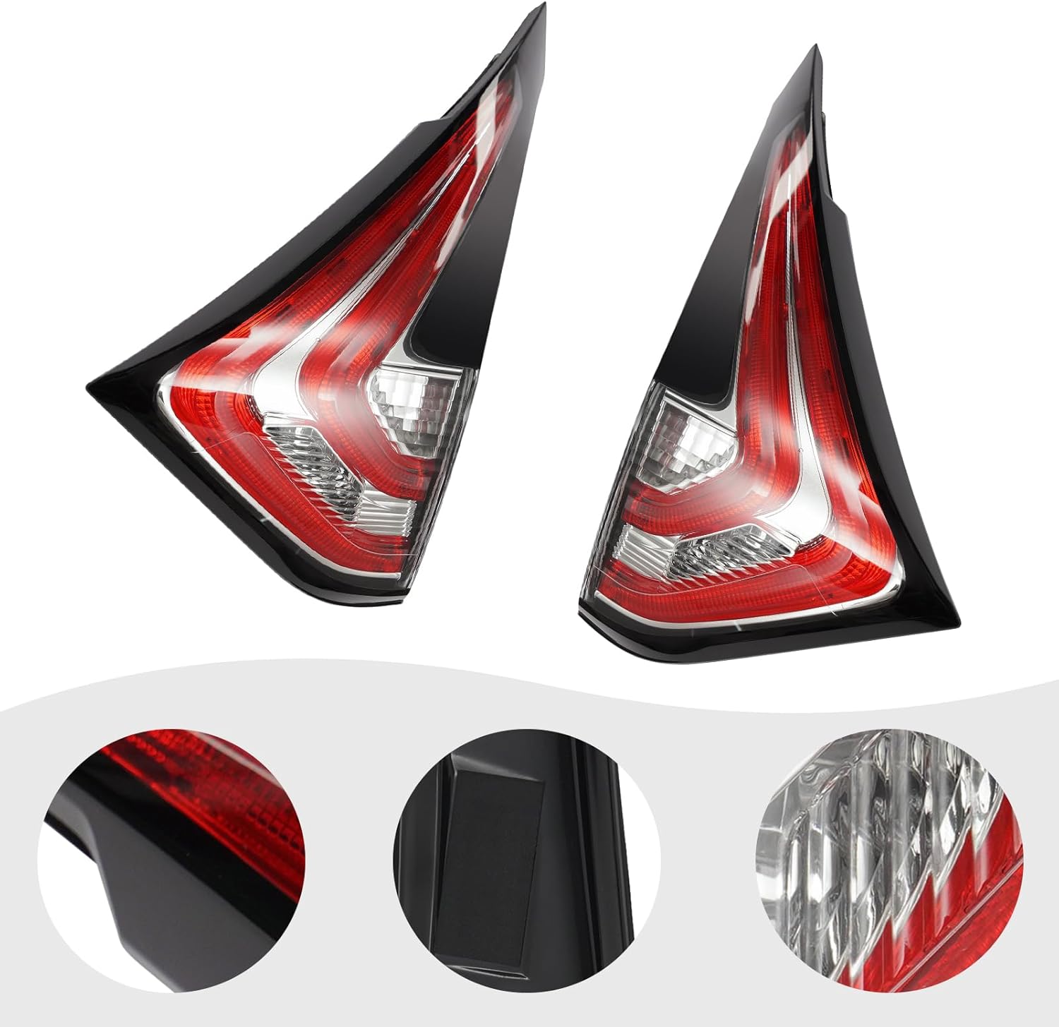 For 2015-2018 Nissan Murano LED Inner Tail Light, Passenger & Driver Side Assembly Pair - Direct Replacement for OEM 265505AA1D 265555AA1D (A pair)